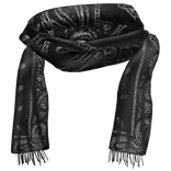 Black Emo Long Scarf