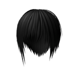 Black Emo Scene Layered Japanese Hair w/ strands