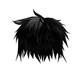 Black Emo Scene Messy Hair