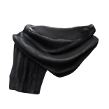 Black Emo Vintage Distressed Shemagh Neck Scarf