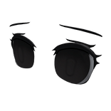 Black emotionless Vkei eyes