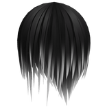 Black Fade Long Emo Japanese Hair