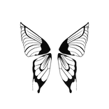 Black Fairy wings of Elegance