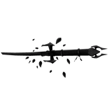 Black Fantasy Blossom Katana