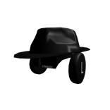 Black Fedora + Shades + Headphones Set