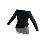 Black Fitted Long Sleeve Top [PBR]
