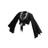 Black Flowy Lace Top