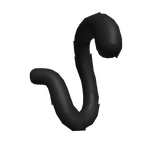 Black Fluffy Cat Tail