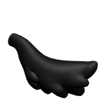 Black Fluffy Dog Tail