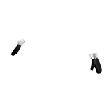 Black Fluffy Fur Gloves