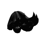 Black Fluffy Kitsune Tail