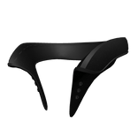 Black Folded Collar with Buttons