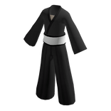 Black FreshCut Kimono