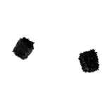 Black Fur Arm Warmers