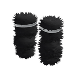 Black Fur Leg Warmers