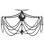 Black Gemstone Gothic Chain