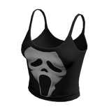 ☆ black ghost mask tank top (halloween)