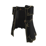 ♾️Black Gilded warden trench coat