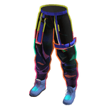 Black Glitch Trousers
