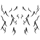 Black Glitched Spiky Aura Bottom