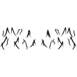 Black Glitched Spiky Aura Top