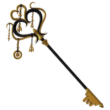 Black Gold Heart key