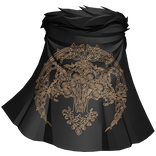 Black Gold Heraldic Cape 