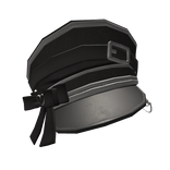 Black Goth Captain Cap