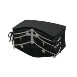 Black Goth Chain Punk Belt Corset