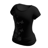 Black Goth Emo Y2K Punk Butterfly Shirt Skirt