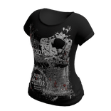 Black Goth Emo Y2K Punk One Curvy Shirt Skirt