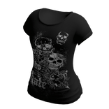 Black Goth Emo Y2K Punk One Curvy Shirt Skirt