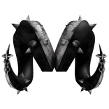 Black Goth Evil Goat Horns