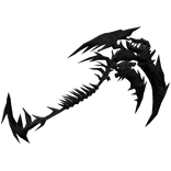 Black Goth Vampire Scythe