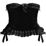 ⸸꒱ black gothic babydoll corset princess dress