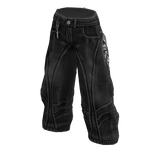 Black Gothic Baggy Dagger Jeans