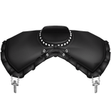 Black Gothic Emo Studded Chained Cross Neck Shawl 