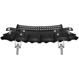 Black Gothic Emo Studded Chained Cross Skirt