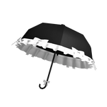 ♡ black gothic ribbon parasol