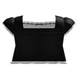 black gothic ruffle bow shirt