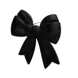 Black Gothic Satin With a Heart Bow (for Korblox)