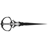 Black Gothic Scissors (Mouth)