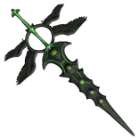 Black Green Demonic Sword