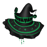 Black Green Enchanted Mindweaver Hat