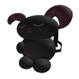 Black Grumpy Bunny Backpack - 3.0