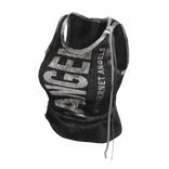 ʚ♡ɞ Black Grunge Fitted Script Tank Top