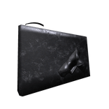 Black Grunge Vintage Leather Handheld Pouch [1.0]