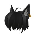 Black Hair With Cat Ears