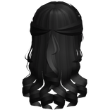 Black Half-Up Fairy Soft Curly Hair 