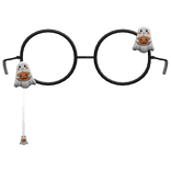 black halloween ghost eyewear